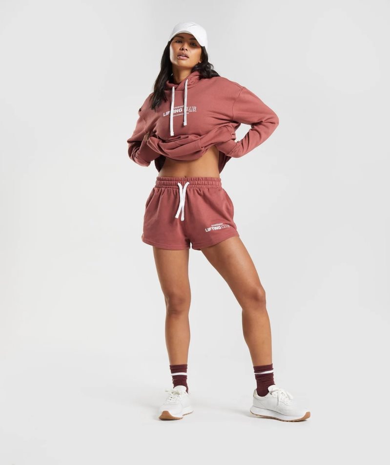 Women's Gymshark Social Club Shorts Rose | NZ 2EDPWK